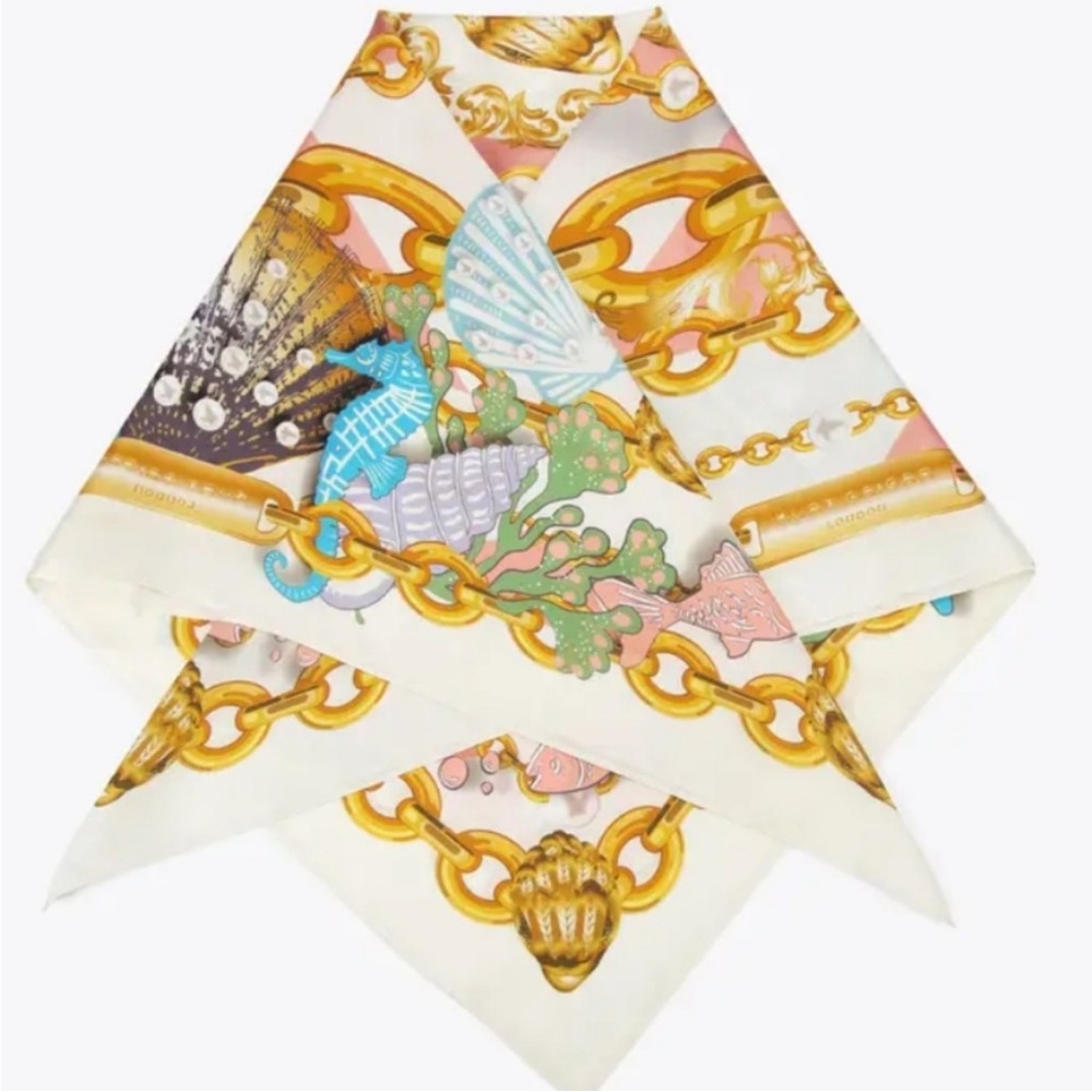 Kurt Geiger large square silk scarf